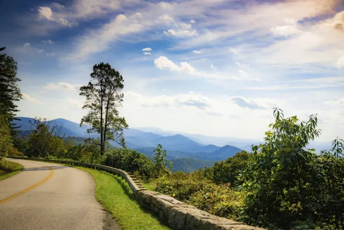Framed Print : Overlook, Blue Ridge Parkway, Smoky Mountains, USA