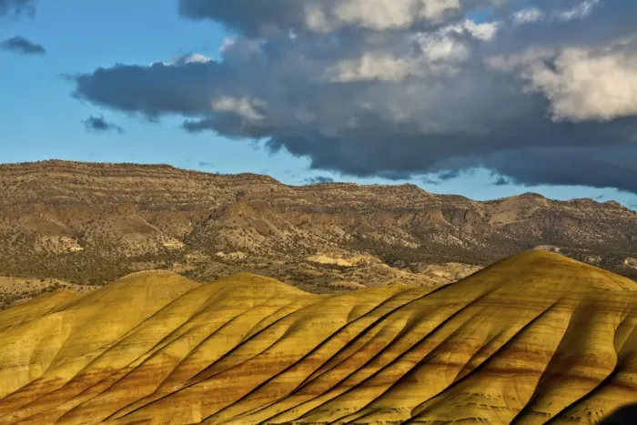Framed Print : Overlook, Painted Hills, John Day Fossil Beds, Mitchell, Oregon, USA