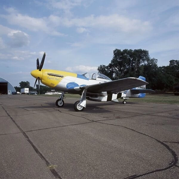 P-51 D Dazzling Donna at the Fleming Field in St. Paul, Minnesota