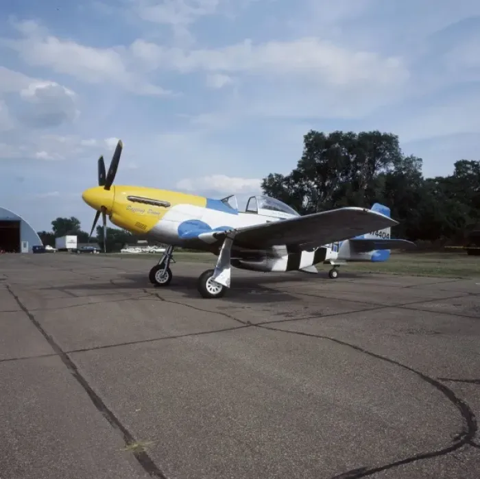 Framed Print : P-51 D Dazzling Donna at the Fleming Field in St. Paul, Minnesota