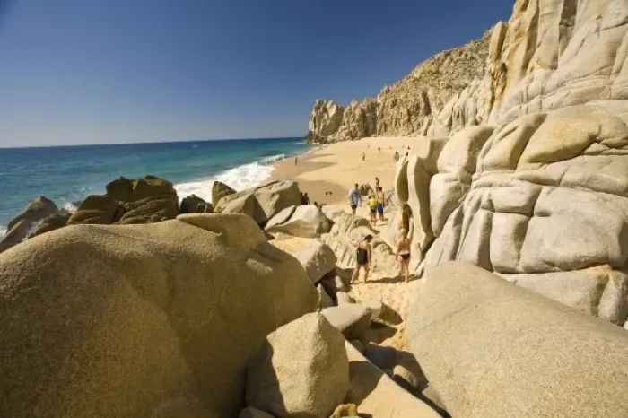 Framed Print : Pacific Beach (Divorce Beach), Lands End, Cabo San Lucas, Baja California, Mexico