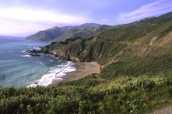 Framed Print : 06. Pacific Coast Highway California Route 1 Scenic near Big Sur California