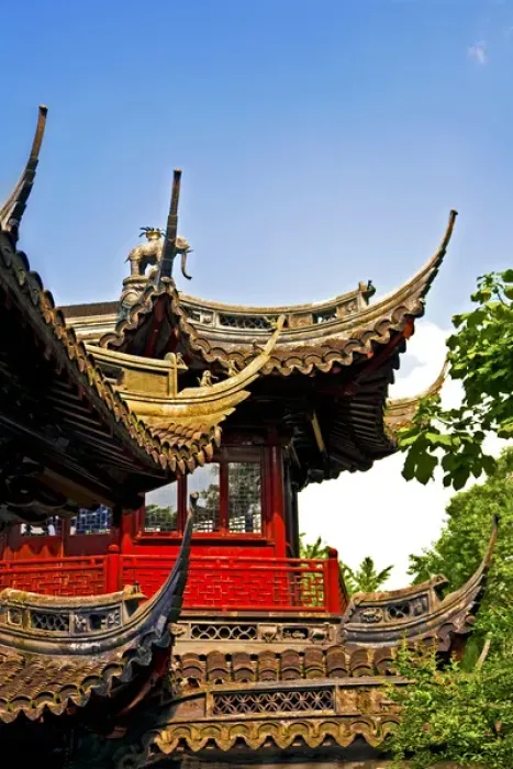 Framed Print : Pagoda at Yuyuan Garden, Old Town, Shanghai, China