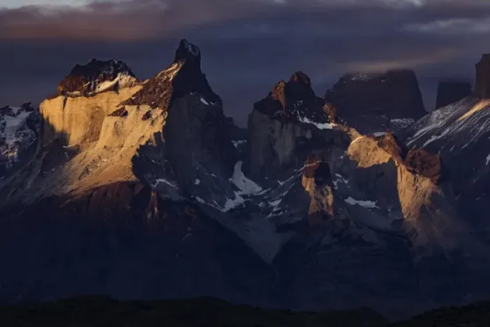 Framed Print : Paine Massif at sunset, Torres del Paine National Park, Chile, South America, Patagonia Framed Print : Paine Massif at sunset, Torres del Paine National Park, Chile, South America, Patagonia