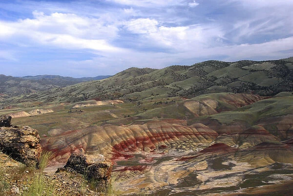Painted Hills from the Heights, John Day Fossil Beds National Monument, Mitchell