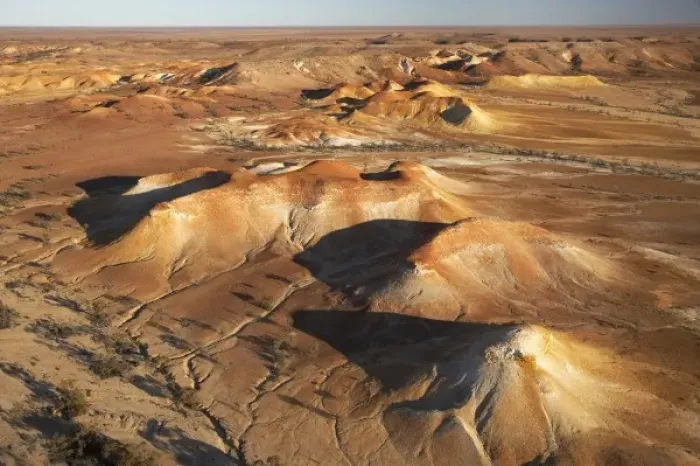 Framed Print : Painted Hills, near William Creek, Outback, South Australia, Australia - aerial Framed Print : Painted Hills, near William Creek, Outback, South Australia, Australia - aerial