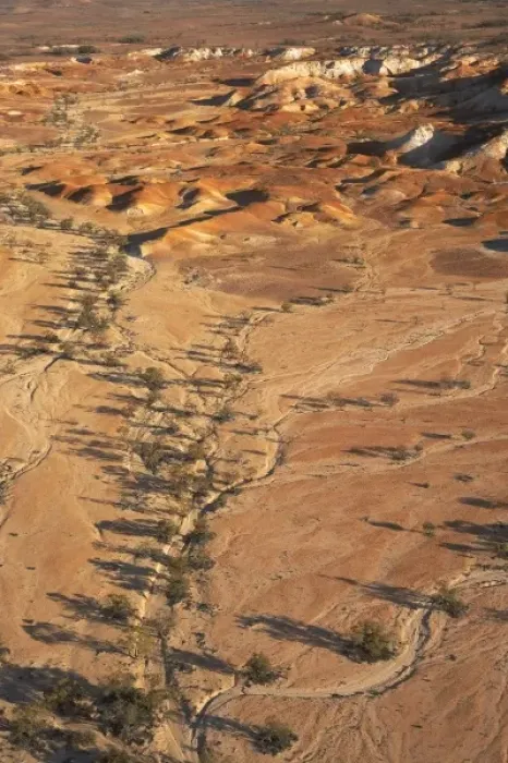 Framed Print : Painted Hills, near William Creek, Outback, South Australia, Australia - aerial