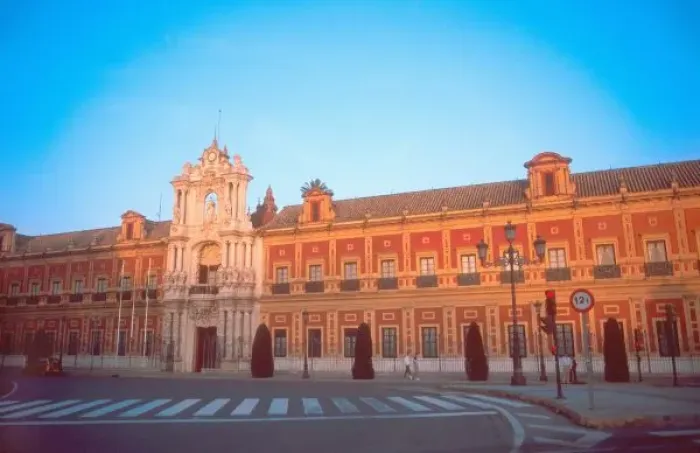 Framed Print : Palacio de Telmo in Seville, Spain seat of government for Andelucia