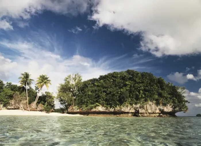 Framed Print : Palau, Micronesia, View of Honeymoon Island
