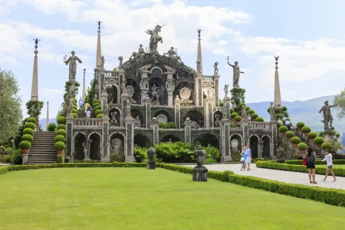 Framed Print : Palazzo Italian Garden Isola Bella. Borromean Islands. Lago Maggiore. Italy