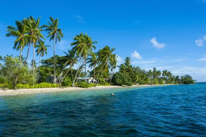 Framed Print : Palm fringed white sand beach on an islet of Vavaa'u, Vavau islands, Tonga, South Pacific Framed Print : Palm fringed white sand beach on an islet of Vavaa'u, Vavau islands, Tonga, South Pacific