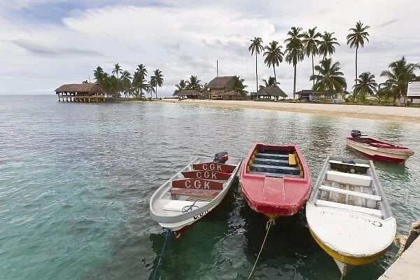 Panama. Island of Porvenir in the San Blas Islands off the northern coast of Panama