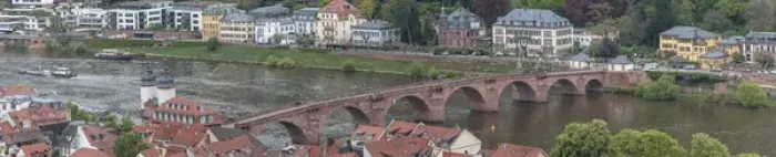 Framed Print : Panorama. City view from Heidelberg Castle. Heidelberg. Germany