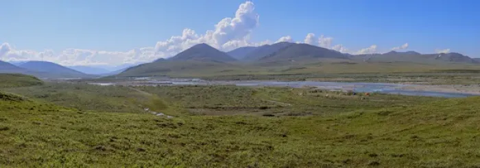 Framed Print : Panorama. Along Kongakut River. Arctic National Wildlife Refuge. Alaska