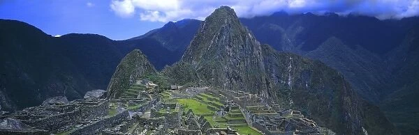 Panoramic view of Machu Picchu, Peru, South America