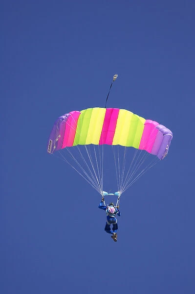 Parachuter, Omarama, North Otago, South Island, New Zealand