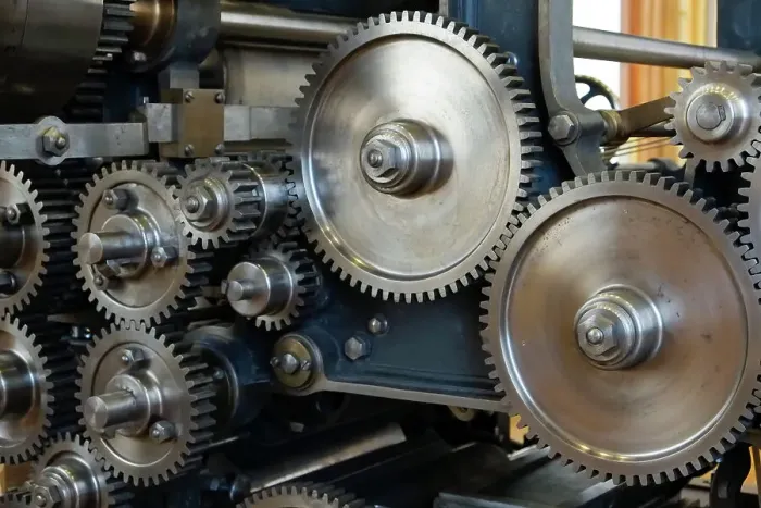 Framed Print : Paris, France. Antique machine gears Framed Print : Paris, France. Antique machine gears
