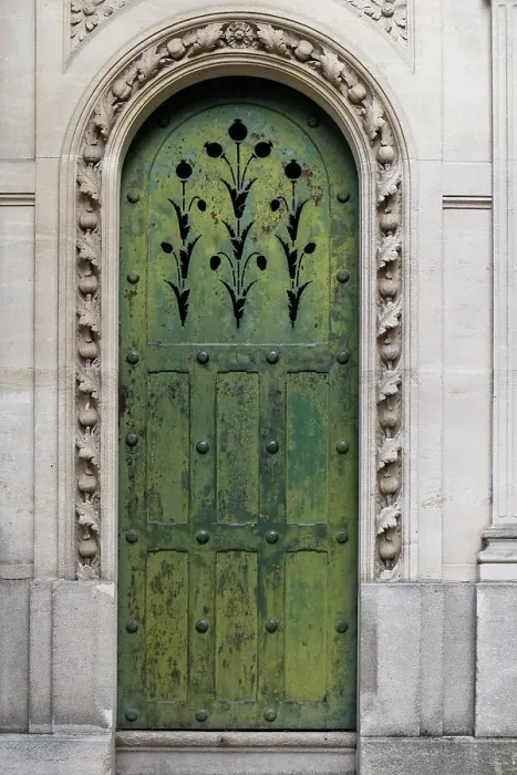 Framed Print : Paris, France. The famous Pere LaChaise Cemetery beautiful old metal work on door Framed Print : Paris, France. The famous Pere LaChaise Cemetery beautiful old metal work on door
