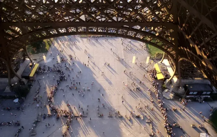 Framed Print : Paris, France. Looking down from the Eiffel Tower Framed Print : Paris, France. Looking down from the Eiffel Tower