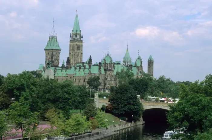 Framed Print : The parliament building in Ottawa, Canada. parliament, building, ottawa, canada