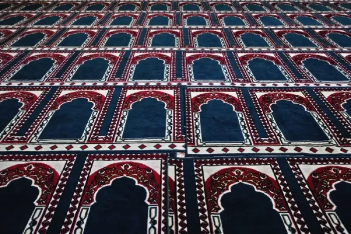 Framed Print : Pattern created by prayer rugs in Islamic mosque, Cairo, Egypt Framed Print : Pattern created by prayer rugs in Islamic mosque, Cairo, Egypt
