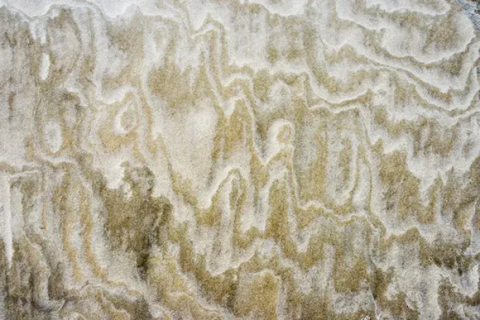 Framed Print : Pattern washed out by rain on sand dune resembling painting, Lencois Maranheinses National Park