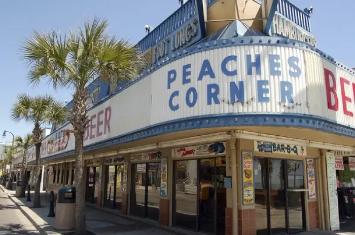 Framed Print : Peaches Corner, Myrtle Beach, South Carolina