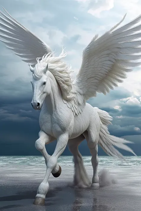 Framed Print : Pegasus winged horse of Greek mythology. ©Jim Zuckerman / Jaynes Gallery / DanitaDelimont.com (AI) Framed Print : Pegasus winged horse of Greek mythology. ©Jim Zuckerman / Jaynes Gallery / DanitaDelimont.com (AI)