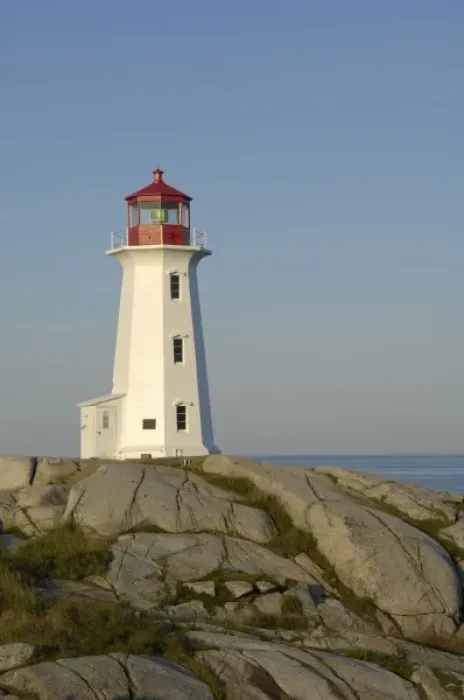 Framed Print : Peggys Point Lighthouse, Peggys Cove, Nova Scotia, Canada