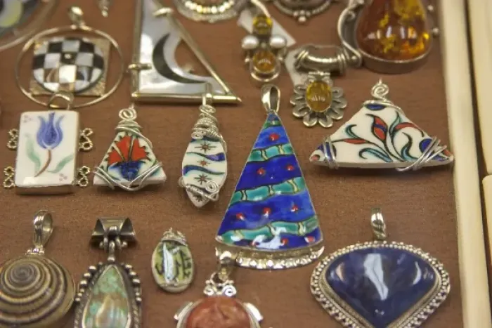 Framed Print : Pendants on display in the Grand Bazaar, Istanbul, Turkey Framed Print : Pendants on display in the Grand Bazaar, Istanbul, Turkey