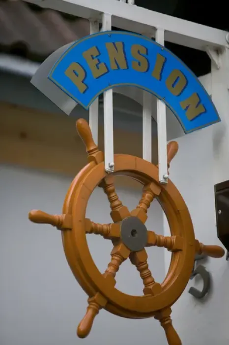 Framed Print : pension sign Framed Print : pension sign