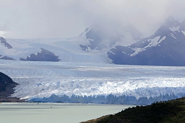 The Perito Moreno Glacier located in the Los Glaciares National Park in the south