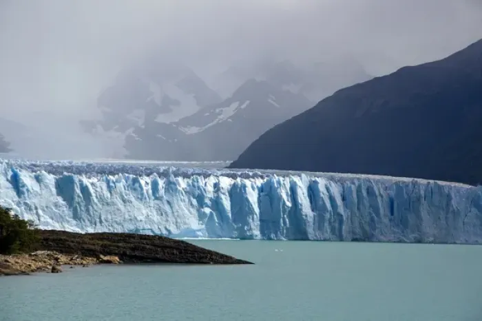 Framed Print : The Perito Moreno Glacier located in the Los Glaciares National Park in the south