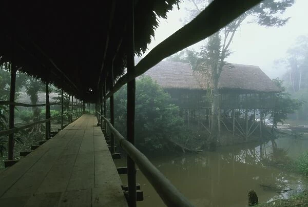 Peru, Amazonia, near Iquitos, Explorama Lodge on river