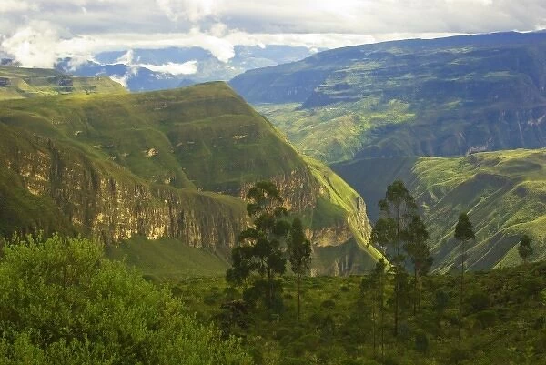 Peru. Andes Mountains. Amazonas Province. Upper Amazon. Near Lemeybamba. Uchucbamba Canyon
