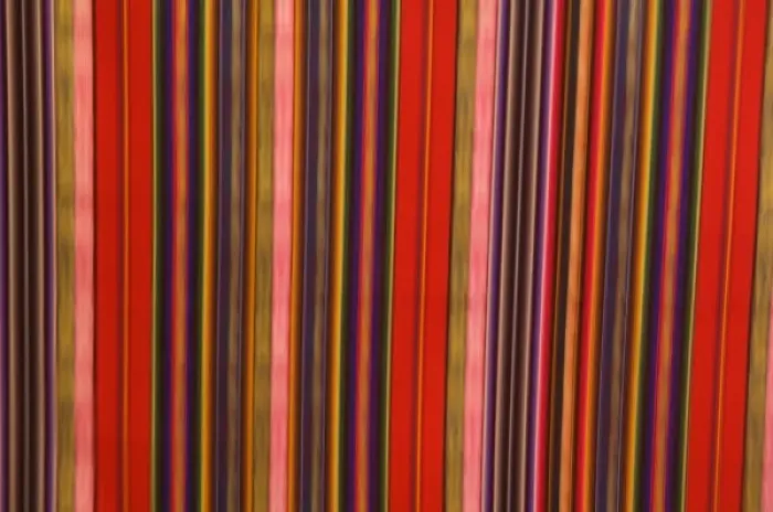 Framed Print : Peru, Colorful fabric