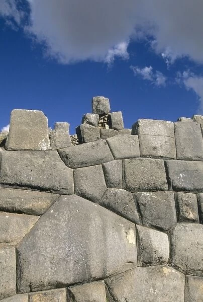 Peru, Cuzco, Sacsayhuaman fortress, one of best examples of Inca stone work