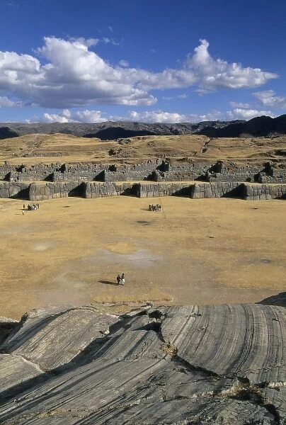 Peru, Cuzco, Sacsayhuaman fortress, among best sites of Inca stonework