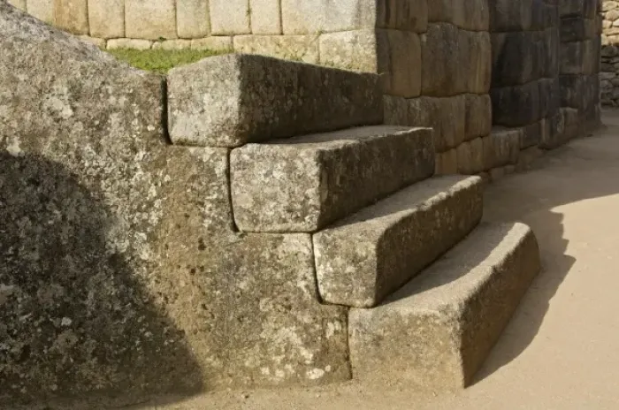 Framed Print : Peru, Machu Picchu, Four stone steps showing Inca craftsmanship. Credit as: Dennis Framed Print : Peru, Machu Picchu, Four stone steps showing Inca craftsmanship. Credit as: Dennis