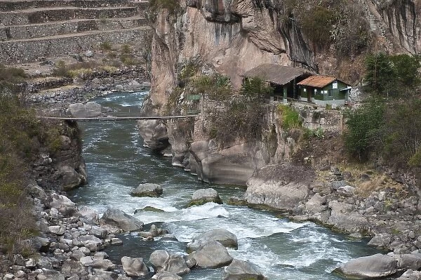 Peru. Patakancha River, from train to Machu Picchu