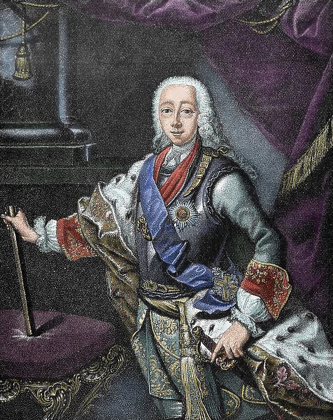 Peter III of Russia (Kiel Castle, 1728-Rops, 1762). Duke of Holstein (Charles Peter