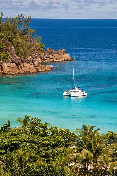 Petit Anse Beach at the Four Seasons Resort, Mahe, Republic of Seychelles, Indian Ocean