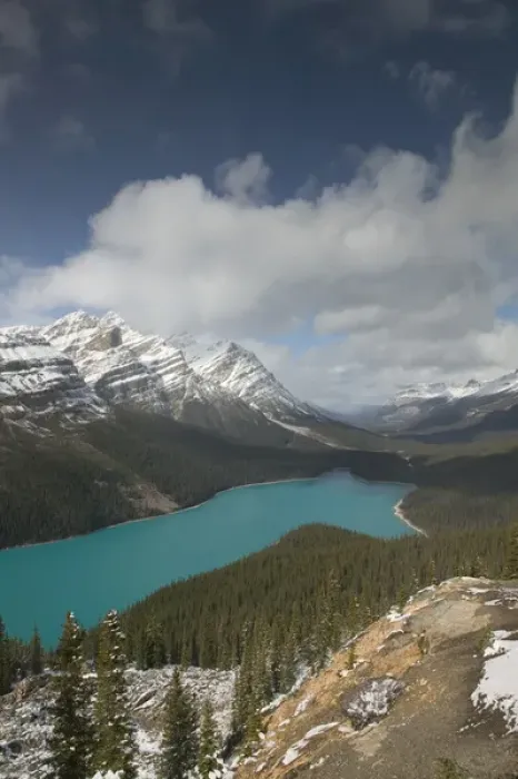 Framed Print : 02. Canada, Alberta, Banff National Park: Peyto Lake / Early Winter Framed Print : 02. Canada, Alberta, Banff National Park: Peyto Lake / Early Winter