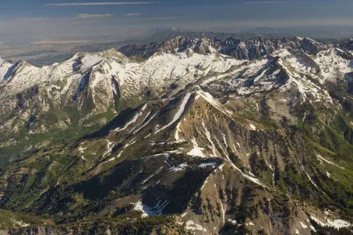 Framed Print : Back side of the Pfiefferhorn with Box Elder Peak, Lone Peak Wilderness, Wasatch-Cache
