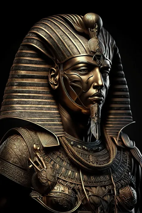 Framed Print : Pharoah wearing ancient Egyptian mask and headdress. ©Jim Zuckerman / Jaynes Gallery / DanitaDelimont.com (AI) Framed Print : Pharoah wearing ancient Egyptian mask and headdress. ©Jim Zuckerman / Jaynes Gallery / DanitaDelimont.com (AI)