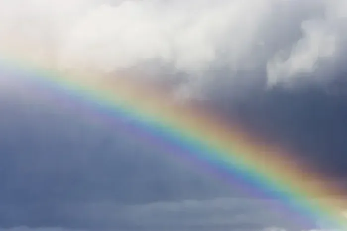 Framed Print : Photo of a rainbow breaking through a storm Framed Print : Photo of a rainbow breaking through a storm