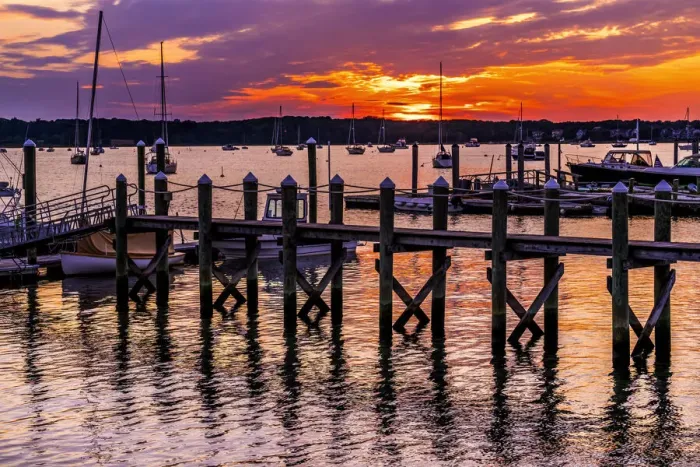 Framed Print : Pier, Padanaram Inner Harbor, Dartmouth, Massachusetts Framed Print : Pier, Padanaram Inner Harbor, Dartmouth, Massachusetts