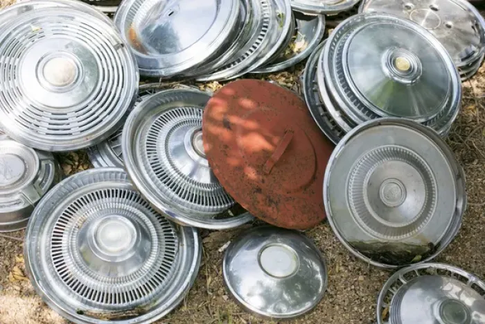 Framed Print : Pile of hubcaps, Tucumcari, New Mexico, USA. Route 66 Framed Print : Pile of hubcaps, Tucumcari, New Mexico, USA. Route 66