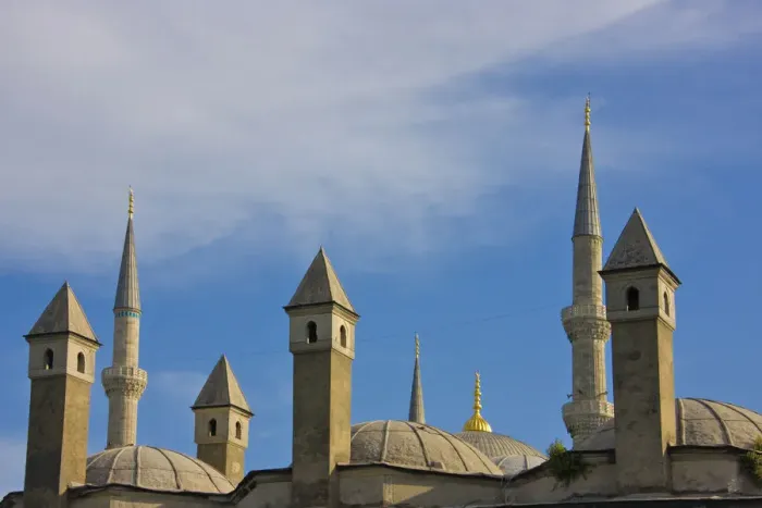 Framed Print : Pillars and spires of Hagia Sophia, Istanbul, Turkey