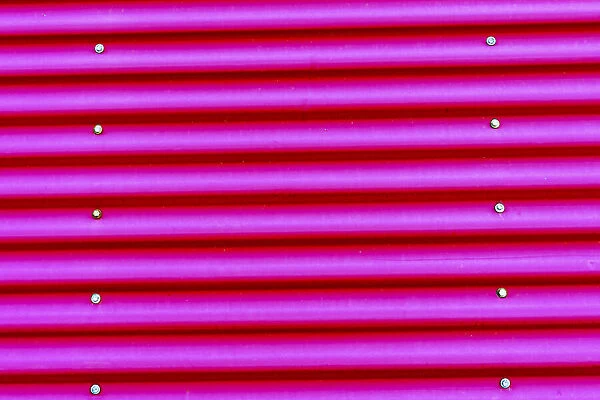 Pink Magenta Corrugated Lead, Metal abstract Patterns Background, Reykjavik, Iceland